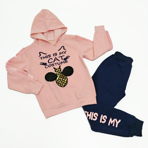 Chándal deportivo de 2 piezas sólido de invierno para hombre, forro polar de poliéster 100%, pantalones ligeros antibacterianos de secado rápido, venta al por mayor - Product Image 4