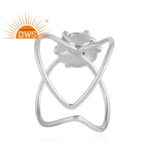 แหวนอัญมณีโอปอลจากเอธิโอเปียดีไซน์ใหม่ทำจากเงินสเตอร์ลิงธรรมชาติเครื่องประดับแหวนดีไซน์แบบไขว้สำหรับเป็นของขวัญสำหรับผู้หญิง - Product Image 3