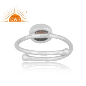 925 Fine Sterling Silver Natural <b>Labradorite</b> Gemstone Stackable <b>Ring</b> Jewelry For Women Gift For Her - Product Image 4