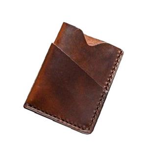 Tarjetero de piel Vintage, marrón - Product Image 1