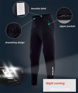 Free Sample Mens <b>Joggers</b> Zipper Pants With Pockets Fitness Sportswear Bottoms <b>Skinny</b> Sweatpants Gym Athletic <b>Jogger</b> Track Pants - Product Image 4