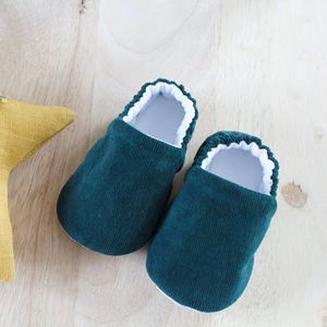 Botines de algodón orgánico para bebé recién nacido, 100% de algodón orgánico, zapatos de bebé - Product Image 1