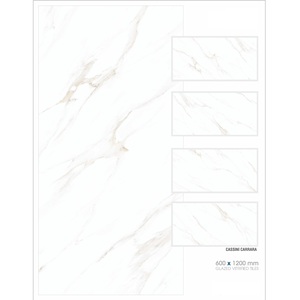 กระเบื้องปูพื้นสีขาวขัดเงา 60x120 ซม. - Product Image 5