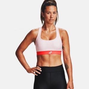 Sujetador Deportivo de Nylon 100% para Mujer, Color Sólido, Diseño Cruzado en la Espalda, Cuello en V Profundo, Ideal para Entrenamiento, Running, Gimnasio y Yoga - Product Image 1