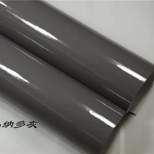 1.52*18m hava kabarcığı ücretsiz süper parlak kristal Nardo gri PVC dekorasyon vinil