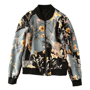 2024 <b>Winter</b> Custom Design Digital Printing <b>Waterproof</b> Breathable Eco-Friendly Reversible Slim High Street Bomber <b>Jacket</b> <b>Men</b> 100% - Product Image 4