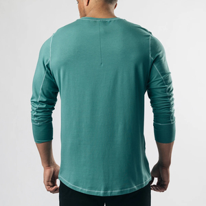 T-shirt personnalisé pour homme, col rond, 100% coton, plusieurs couleurs, t-shirts imprimés unis - Product Image 3