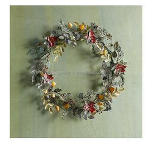 Couronne en métal pour noël, dernier Look, décoration de Festival, livraison gratuite, style rustique - Product Image 1