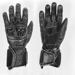 Gants de moto en cuir respirants et isolés thermiquement avec écran tactile pour hommes Sports de plein air - Product Image 2