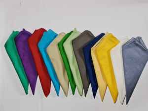 Différents modèles faits à la main modernes jetables de serviettes imprimées multicolores en coton pur - Product Image 3