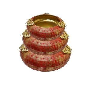 Urli en métal de forme arrondie martelé de qualité supérieure, dessus de Table fait à la main, Urli Design décoratif de qualité supérieure, Urli au meilleur prix - Product Image 4