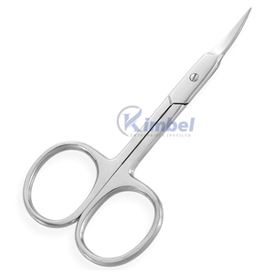 Venta al por mayor profesional curvo de acero inoxidable belleza cutícula tijeras manicura 9 cm bajo su propio logotipo - Product Image 6