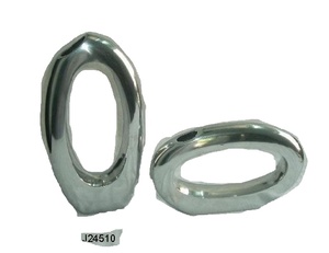 Florero de aluminio fundido ovalado vertical y horizontal, pulido de espejo disponible en acabado mate, también decoración moderna para el hogar - Product Image 3