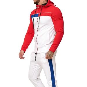 Chándales a rayas de moda urbana para hombre, 1 traje informal, Jersey, camisa, chándal, 100% algodón, para adultos, Invierno - Product Image 1