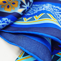 Fabrication en Usine Foulard Carré en Soie Sergée Satin 100% Pure pour Femmes, Impression Numérique, Emballage Personnalisé Style Fille