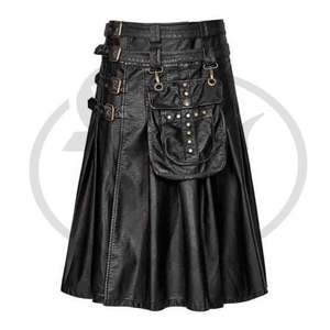 Kilt gothique confortable pour le style steampunk en alliage d'aluminium et coton acrylique laine - Product Image 1