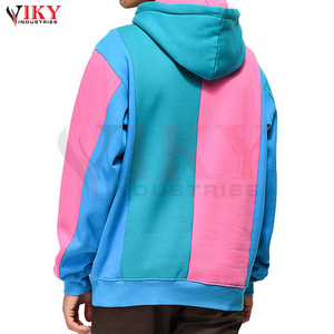Color Block pullover Hoodie Hombres de moda Hecho a medida en venta al por mayor y calidad superior para hombres Ropa 100% Sudadera con capucha de algodón - Product Image 2