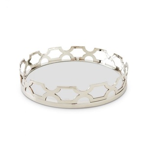 Inexpensive <b>Mirror</b> Serving Tray Antique Design Handmade Luxury Serving Platter <b>Rectangle</b> Shape Hotel Supplies Serving Dish - Product Image 2