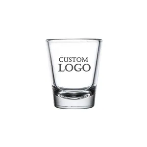 Hot-sale 1.5 oz Printing Laser Engraved Logo Shot Glasses Bullet Custom Logo Shot Glass Support Customization