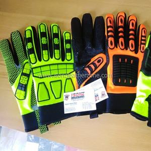 Petrolífero Sandy nitrilo resistente al corte Anti-vibración a prueba de choque TPR guantes taladro a prueba de golpes a prueba contra impacto guantes - Product Image 2