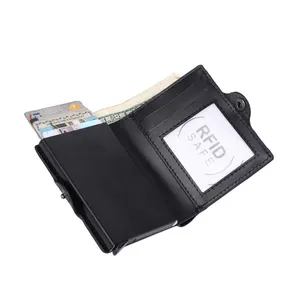 Wholesale Supplier of Premium Quality Minimalist Slim Wallet Front Pocket Card Protector Pop up Design RFID Credit Card Holder