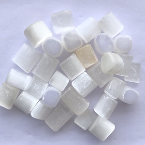 Piedra de selenita blanca Natural de 20mm y 30mm, pepitas caídas pulidas lisas, piedras preciosas por kilogramos, compra en línea, precio de fábrica al por mayor - Product Image 4