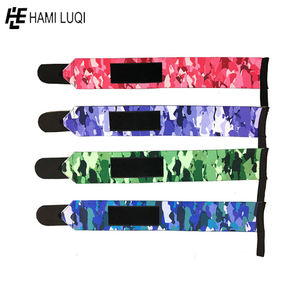 Bandes de poignet de haute qualité 100% laine pour haltérophilie - Impression personnalisée avec fermeture auto-agrippante pour la musculation en salle de sport - Product Image 3