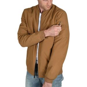 OEM Custom Logo Men's Clothing Bomber Jacket Wholesale Ribbing Cuff Lightweight Bomber Jacket - Product Image 1