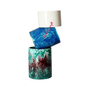 Handmade <b>Resin</b> Flower <b>Vase</b> for Home Decor Custom Colors Available for Diwali Festivities - Product Image 6