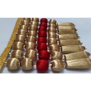 Adorno Decorativo de Flecos con Cuentas de Madera Hecho a Mano, Estilo Mylar, Diseño Personalizado para Uso en Textiles del Hogar y Prendas de Vestir - Product Image 2