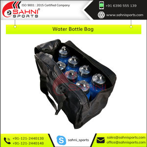 Sac de transport pour bouteilles d'eau de sport à double fermeture éclair en tissu résistant de qualité supérieure, très vendu, prend en charge 8, 10, 12, 16 bouteilles - Product Image 4