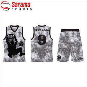 Uniforme de basket-ball Ensemble chemise et short fabriqué en usine Nouveau design Impression par sublimation Uniforme de basket-ball, - Product Image 3