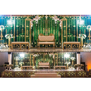 Impressive Wedding <b>Stage</b> Metal <b>Props</b> Decoration Designer Wedding Event Metal <b>Props</b> Imperial Asian Wedding <b>Stage</b> Metal Frames - Product Image 1
