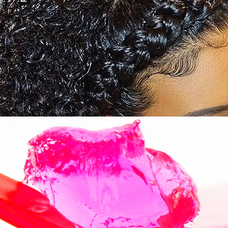 Mỹ Cạnh Braid Loc Gel Màu Hồng Giữ Mạnh Mẽ Và Không Xây Dựng Với Dầu Argan & Vitamin Cho Tóc Xoăn Quăn Kết Cấu Afro