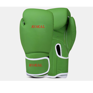 Guantes de boxeo de cuero de vaca impresos personalizados cuero genuino - Product Image 4