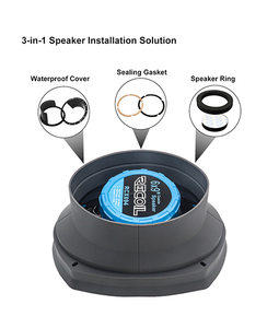 Edge SPB69 Kits de déflecteurs d'enceintes de voiture pliables en silicone 6x9 pouces avec mousse alvéolée, pour l'amélioration de la qualité sonore et des enceintes - Product Image 4