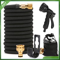 Tuyau de jardin suspendu en plastique, livraison gratuite, haut de gamme, Portable, de couleur noir, plastique
