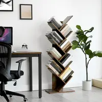 VASAGLE - Asymmetrical Design Modern Wooden Book Shelf Rack