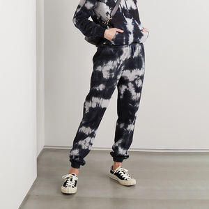 Custom printing Cotton Tie Dye gym Sweatshirt and Sweatpants Tracksuits Set for women - Product Image 4