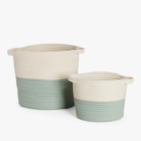 Panier de rangement circulaire en corde de jute 100% tressée, écologique, nouvelle mode, personnalisable avec logo sur mesure pour la chambre d'enfant, le salon