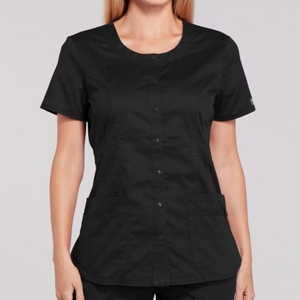 High Quality Antimicrobial Polyester/Cotton Blend Rayon V-<b>Neck</b> Women's Nurse Uniforms Custom Designed Scrub Sets Custom Hospital - Product Image 4