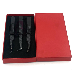 Volume de botte de haute qualité Plasma noir 45 degrés Fiber Nano pointe en acier inoxydable Extension de cils pince à épiler outil de beauté d'isolement - Product Image 3