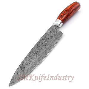 Damascus Steel Chef <b>Knife</b> <b>Set</b> with 315 Layers of Sharpness Stainless Pakka Wood Handle Comfortable Round Grip for Kitchen Use - Product Image 2