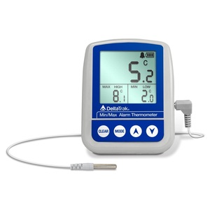 Nhiệt Kế Kỹ Thuật Số DELTATRAK Có Thể Chuyển Đổi Chính Xác Cao Kiểm Tra Đèn Flash Min-Max Alarm Model 12217 - Product Image 2