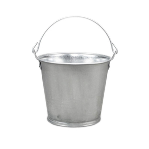 Cubeta de Metal Galvanizado, Cubeta Clásica de Hierro Sólido para Recuerdos de Fiesta, Juego de Cubetas Galvanizadas - Product Image 6