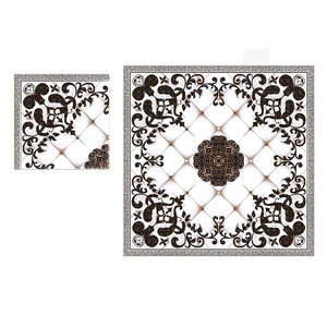 Carrelage de sol aspect marbre porcelaine polie émaillée de qualité supérieure 40x40cm - Product Image 1