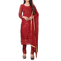 Pakistanais dernier filet entièrement brodé longue robe vente chaude dames Kurta avec motif solide de broderie lourde à la main