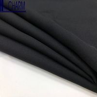 CP6286 Taiwan Polyester Mince Abaya Tissu Noir