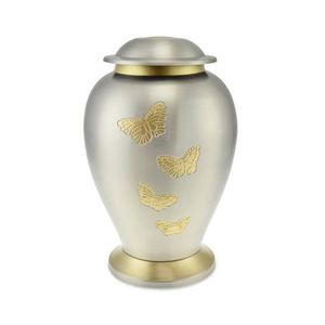 Urne funéraire papillon en laiton doré pour adulte en métal commémoratif de style américain/européen pour le stockage des cendres funéraires fabriquée aux États-Unis - Product Image 5