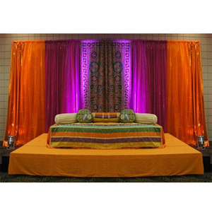 Fab boda india estilo moderno colorido Mehndi y Sangeet fiesta telón de fondo cortina de colores brillantes Australia decoración de la boda - Product Image 1